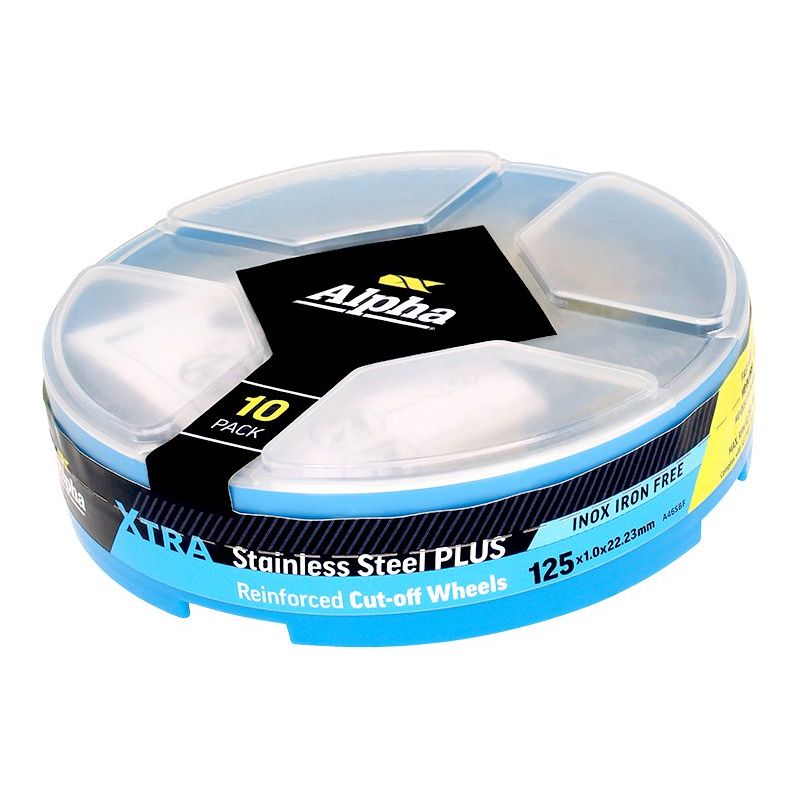 Alpha Stainless Steel Plus | 125 x 1.0mm Cutting Disc - 10 Pack