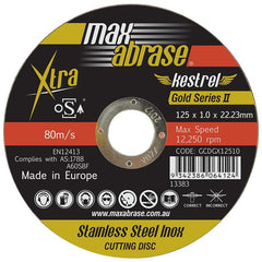 Cutting Disc 125 x 1mm XTRA Tub (Pk 100) Bonus Free Snips