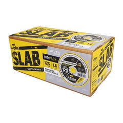 Alpha Slab Cutting Disc 125 x 1.6mm Silver Series Pack of 100