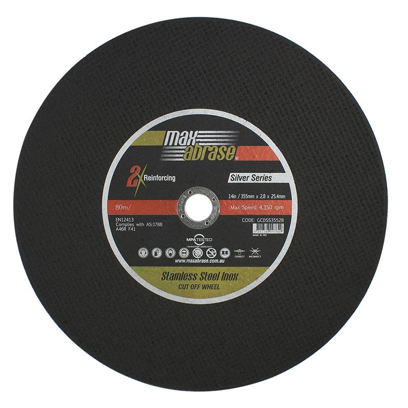 Cutting Disc 355 x 2.8 x 25.4mm Stainless Silver Series Bulk