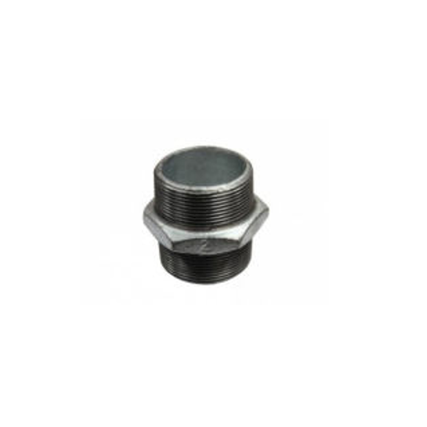Hardie Hose - Gal Hex Nipple 100mm | GF-HN100