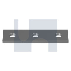 Hobsons - M12 x 138 x 41 x 6 - Mild Steel Straight Fitting 3 Hole - Hot Dip Galvanised - Qty 25 | GFPMSG1066