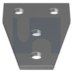 Hobsons - M12 x 90 x 138 x 41 x 6 - Mild Steel Wide Tee Fitting 4 Hole - Hot Dip Galvanised | GFPMSG1358