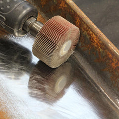 Flap Wheel Mounted 25 x 25 x 6mm A120 Grit AlOx Bulk