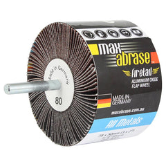 Flap Wheel Mounted 75 x 50 x 6mm A180 Grit AlOx Bulk