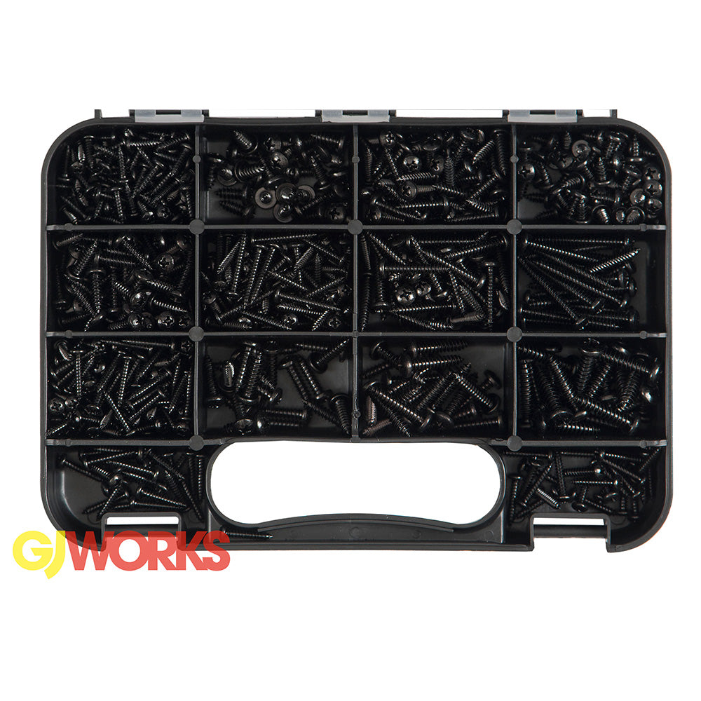 Champion GJ Grab Kit 710pc Black Zinc Pan Head Phillips Self-Tapping Screws | GKA710