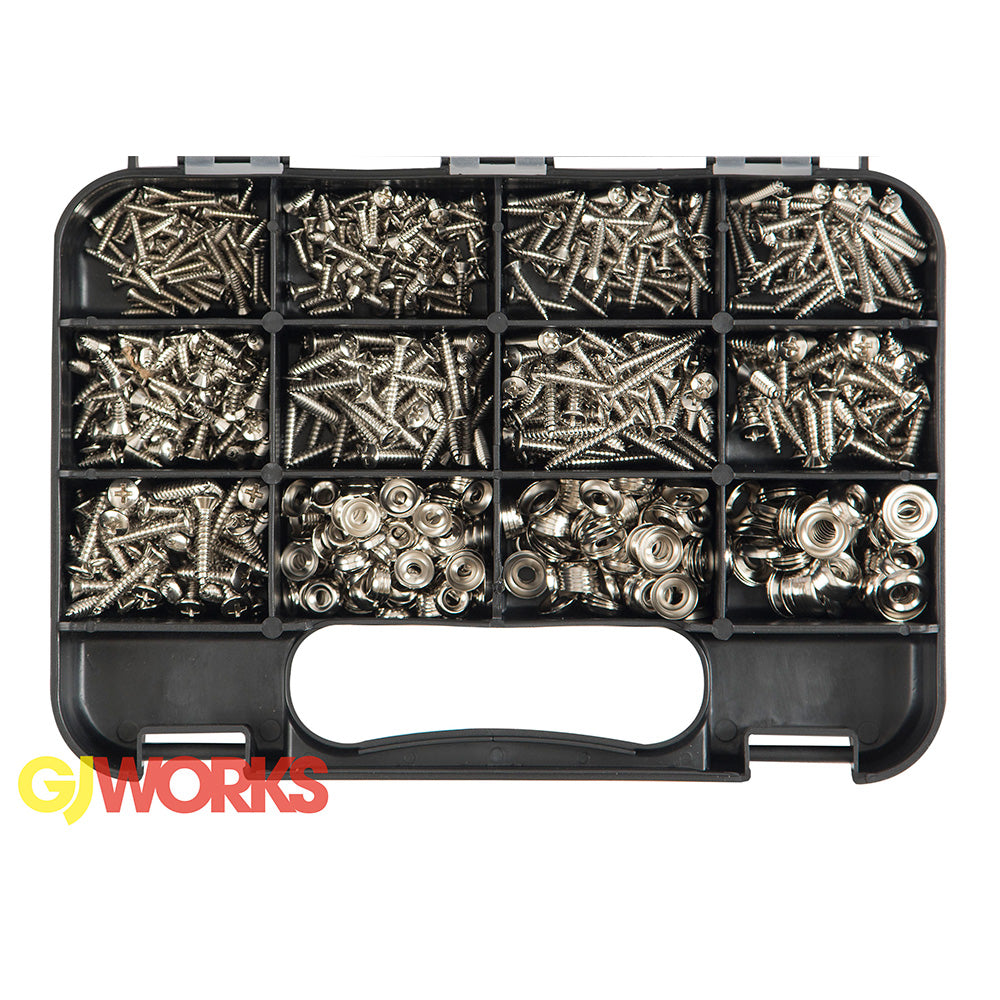 Champion GJ Grab Kit 810pc Phillips Raised & Countersunk Self-Tapping Screws | GKA810