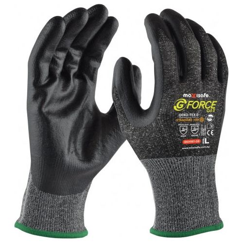 Maxisafe G-Force Cut D Nitrile Coated Gloves | GKH197 XSmall