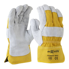Maxisafe - Workman Yellow Cotton Back Glove Retail Carded | GLE147C
