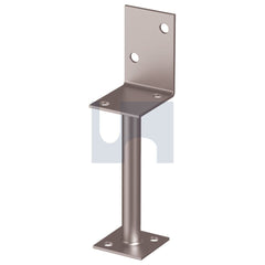 Hobsons - 90 x 450 - L Shape Rod Stem Post Support H Duty - Hot Dip Galvanised | GLSGR090450