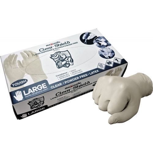 Maxisafe - Latex Disposable Gloves, Unpowdered, Box 100 | GLU201