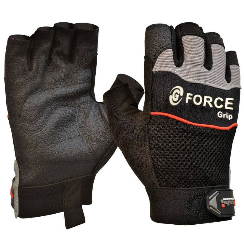 Maxisafe - G-Force Grip Fingerless Mechanics Gloves - 2XLarge