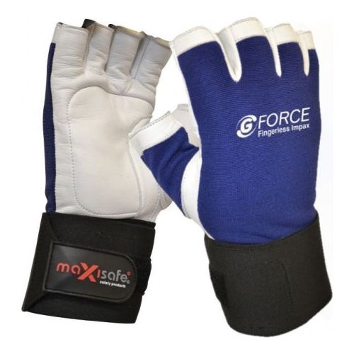 Maxisafe - G-Force Fingerless Anti-Vibration Mechanics Gloves - XLarge