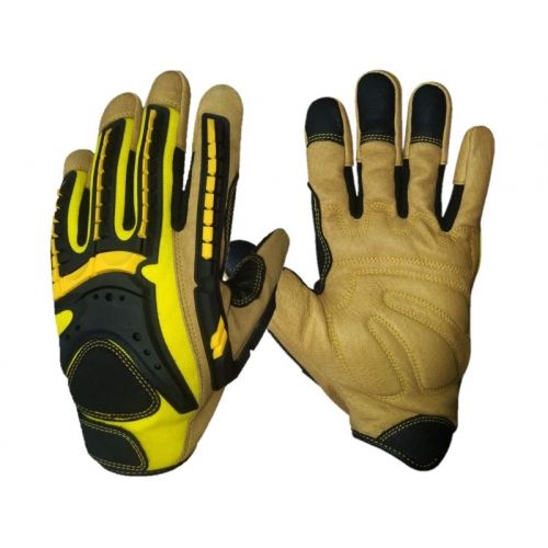 Maxisafe - G-Force Tuff Oiler Cut C Cut Resistant Mechanics Glove With Leather Palm  | GMT215