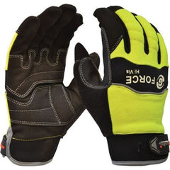 Maxisafe G-Force HiVis Mechanics Glove, Full Finger | GMY277 Small