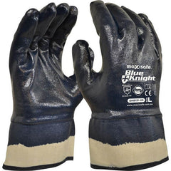 Maxisafe - Blue Knight Nitrile fFully Coated Glove with safety cuff (Pkt 12) - Large | GNB131-09