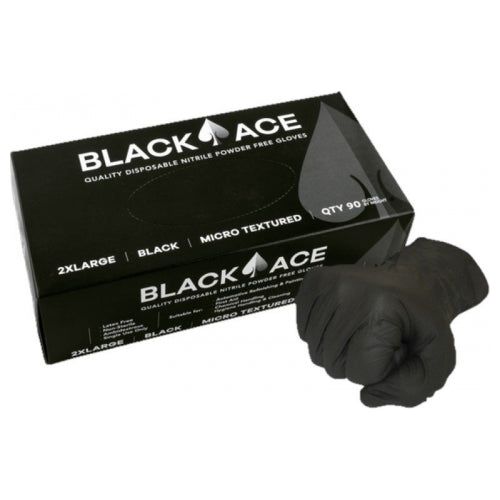 Maxisafe Black Ace Disposable Nitrile Gloves | GNB205 Small