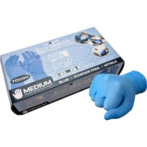 Maxisafe - Eco-Shield Blue Nitrile Unpowdered | GNE220
