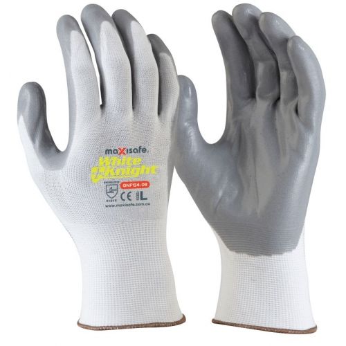 Maxisafe - White Knight Foam-Nitrile Glove | GNF124