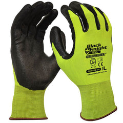 Maxisafe - Black Knight Gripmaster Hi-Vis Glove - Small - Pack Of 12 | GNH292-07-12