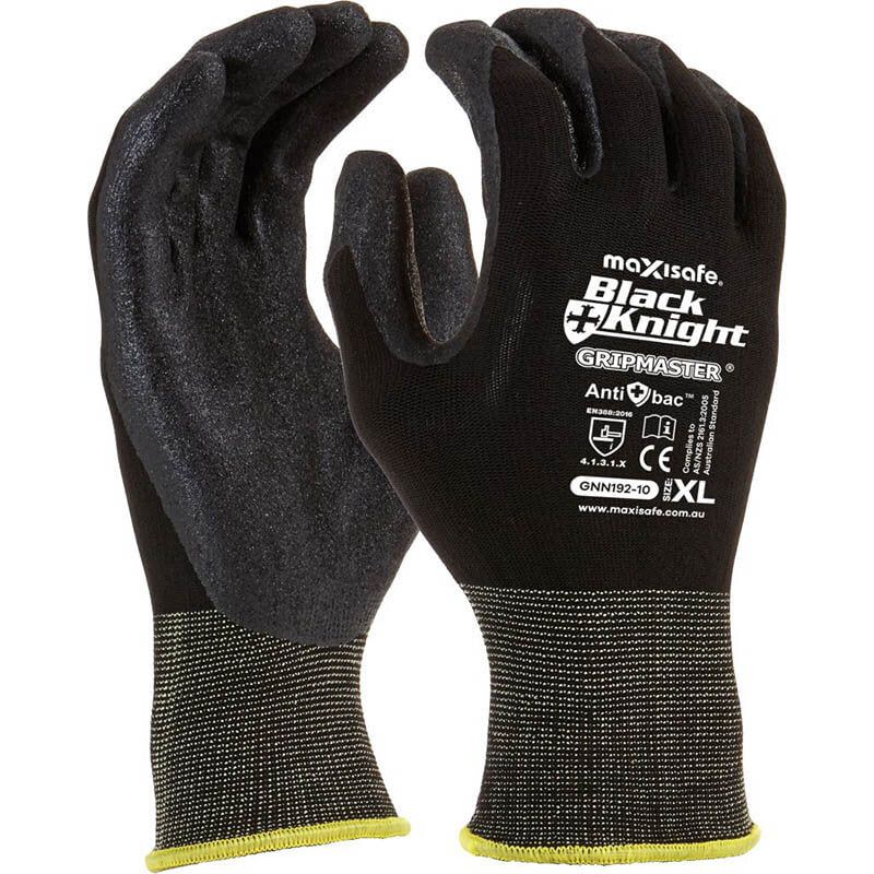 Maxisafe - Black Knight Gripmaster Coated Glove - 2XLarge - Grey