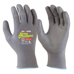 Maxisafe - Grey Knight PU Coated Glove - Small - Carton Of 120 | GNP136-07-120