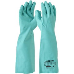 Maxisafe - Green Nitrile Chemical Gauntlet - 45cm - Large