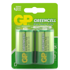 Powercell - GP Greencell 1.5V Extra Heavy Duty D - Card of 2 | GP13GC2