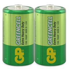 Powercell - GP Greencell 1.5V Extra Heavy Duty D - Bulk (shrink of 2) | GP13G