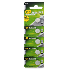 Powercell - GP 1.5V 70mAh Alkaline Card of 5 - LR43 | GP186C5