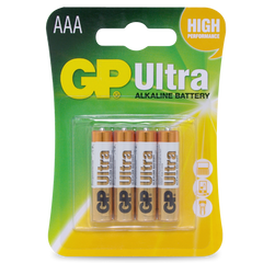 Powercell - GP Ultra Alkaline AAA - Card of 4 | GP24AUC4