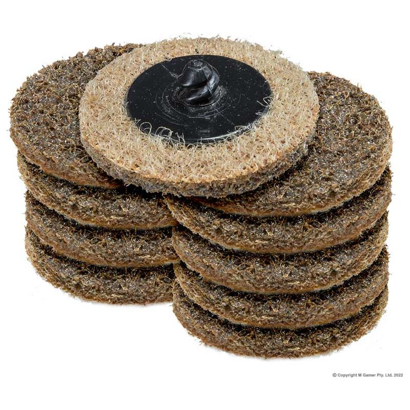 Geiger - 50mm Abrasive Disc Pack (Brown) | GPA1526X10