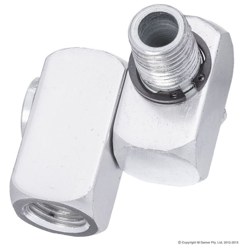 Geiger - 1/4" pt Male x 1/4" pt Female  Air Swivel Connector | GPA9100A