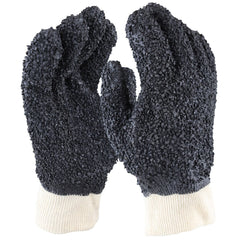 Maxisafe - Black PVC Chip On Interlock Glove - Retail Carded