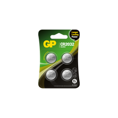 Powercell - GP 3V 2032 Lithium Coin Cell Card of 4 | CR2032C4