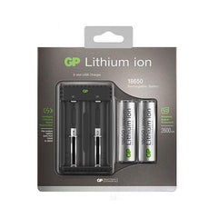 Powercell - GP 5V Dual Slot Li-Ion Charger inc 2 x GP18650 suits sizes 10440-26650 | GPL211