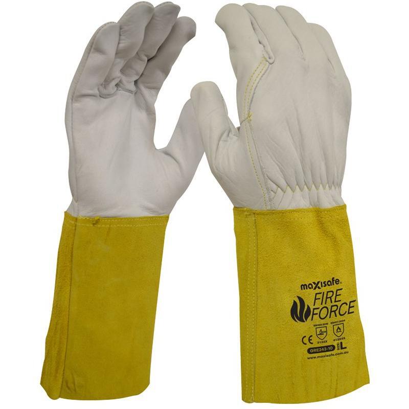 Maxisafe - Fireforce Extended Cuff Rigger Glove - Kevlar Stitched - Medium