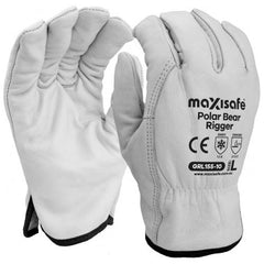 Maxisafe Polar Bear Genuine Fleece Lined Rigger Glove | GRL155 Small