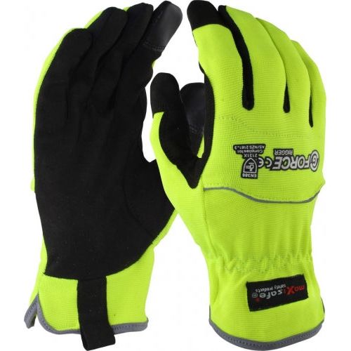 Maxisafe G-Force HiVis Rigger  Synthetic Riggers Glove | GRS255 Small