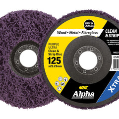 Clean & Strip Disc 125mm Purple ultra XTRA Bulk