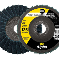 Flap Disc Surface Finishing 125mm Fine / Blue SCM Bulk