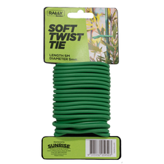 Rally - Soft Twist Ties - 5mm x 5M, Green | GSTTS0505G