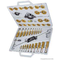 Geiger - 45 Peice Metric Only Ti-N Coated Tungsten Steel Tap & Die Set | GTDS45