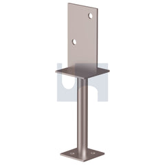 Hobsons - 90 x 200 - T Shape Rod Stem Post Support H Duty - Hot Dip Galvanised | GTSGR090200