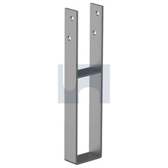 Hobsons - M12 x 90 x 450 - U Shape With Bar Post Support H Duty - Hot Dip Galvanised | GUPGB090450