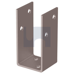 Hobsons - M12 x 100 x 152 - U Shape Bolt On Post Support H Duty - Hot Dip Galvanised | GUPGT100