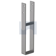 Hobsons - M12 x 90 x 450 - U Shape With Bar Post Support H Duty - 316 Stainless | GUPSB090450