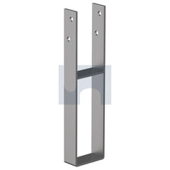 Hobsons - M12 x 100 x 450 - U Shape With Bar Post Support H Duty - 316 Stainless | GUPSB100450