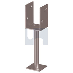 Hobsons - M12 x 90 x 600 - U Shape Rod Stem Post Support H Duty - Hot Dip Galvanised | GUSGR090600