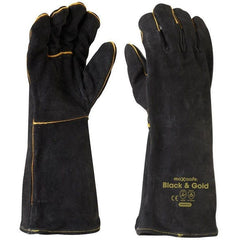 Maxisafe - Black & Gold Welders Glove | GWB160